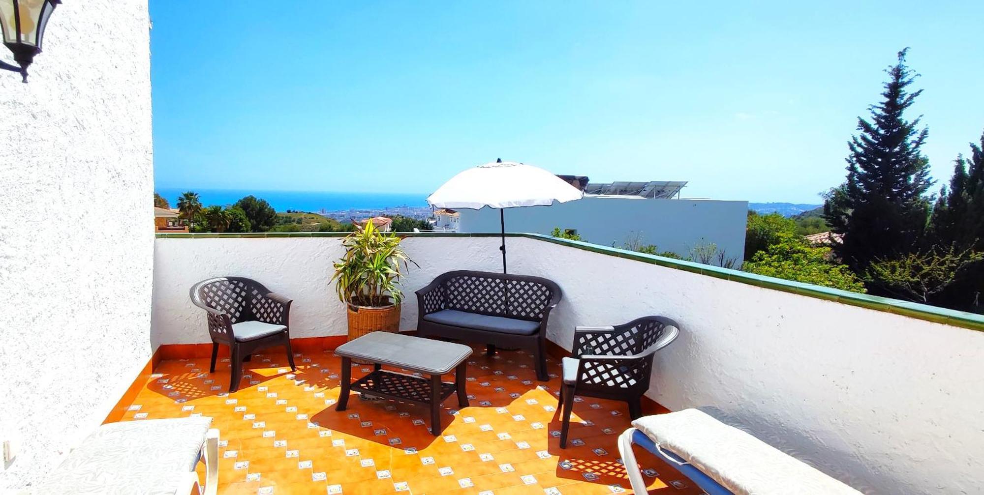 Holiday Villa In 10 Min From Fuengirola Beach With Sea Views Pool Bbq Parking Wifi Aircon Big Garden Mijas Buitenkant foto